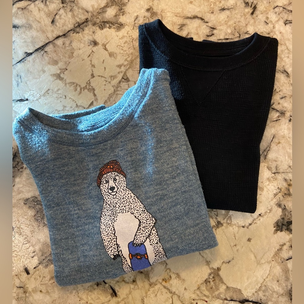 CLEARANCE SPECIAL: Bundle of 2 (Boys Sweatshirt & Long Sleeve Thermal Tee)